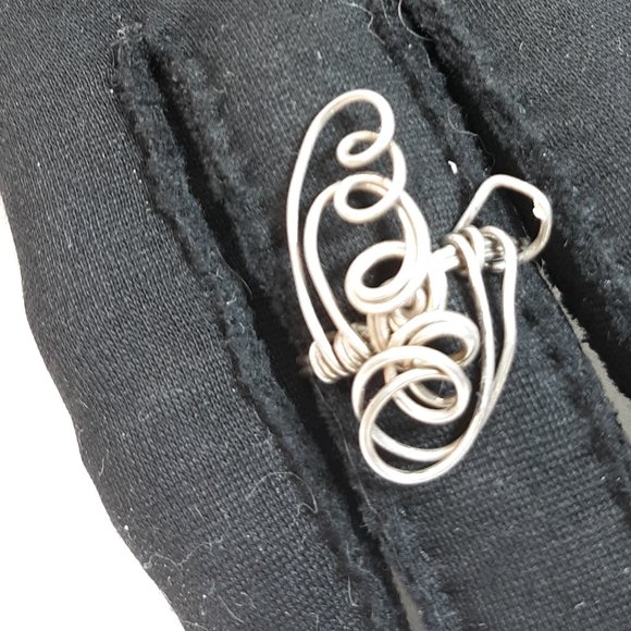 RING, HANDCRAFTED FREEFORM METAL SIZE 8 - Picture 4 of 4